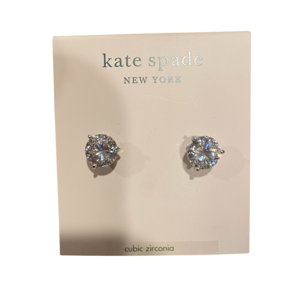 Kate Spade Sparkling Silver Stud Earrings